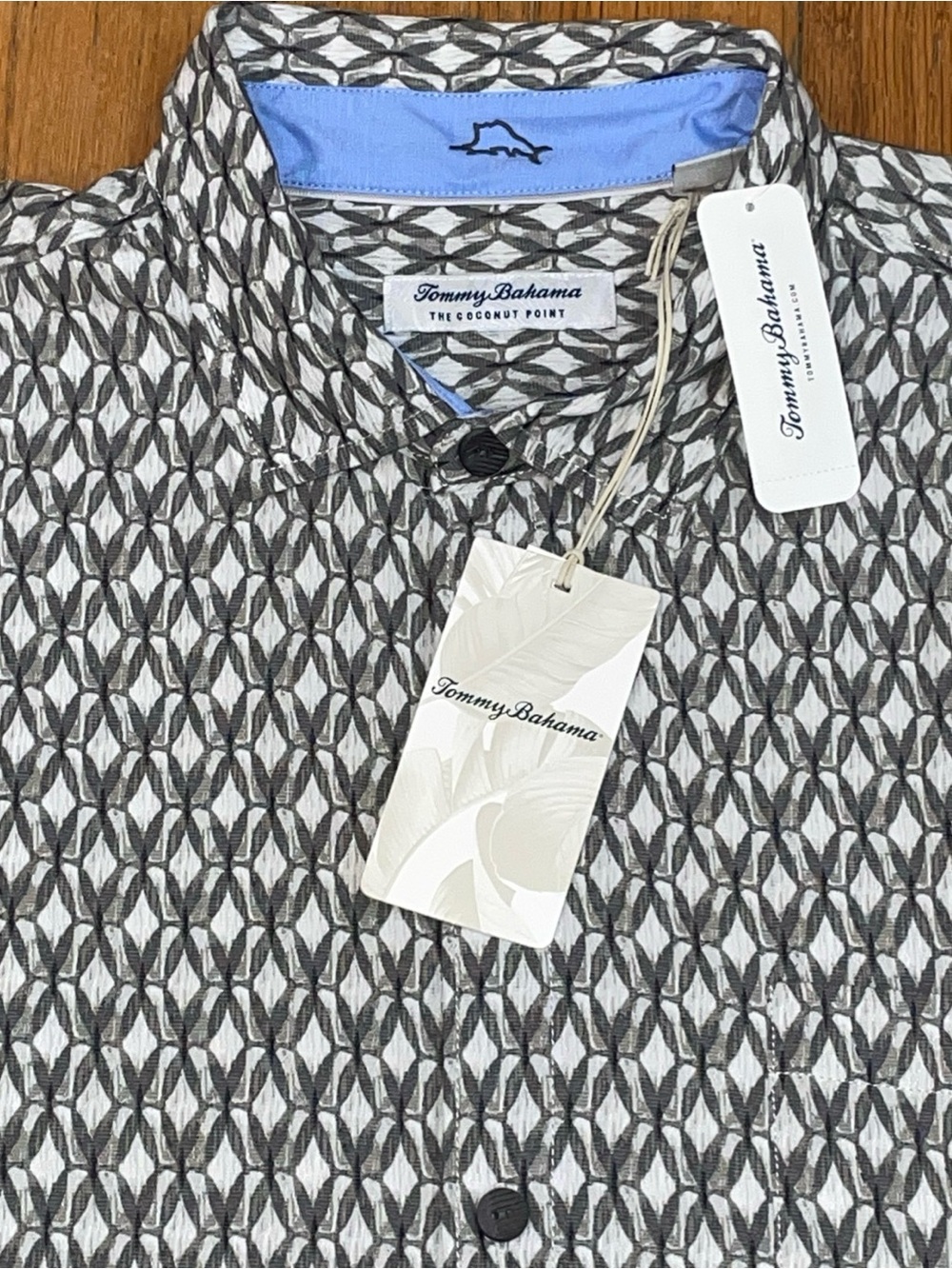 Tommy Bahama Men’s XXL Shirt The Coconut Point Dos Rios Geo NEW